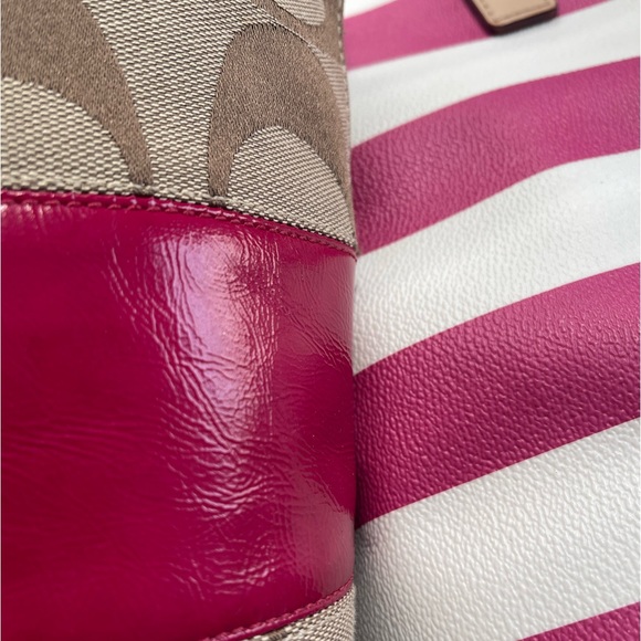 ♠️ Kate Spade Eden Street Pink Margareta striped tote - Picture 13 of 13